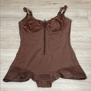 Brown Lace Bodysuit